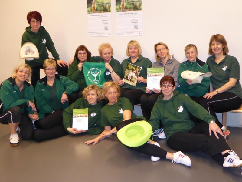 Gymnastikgruppe von Grün-Weiß Bernau